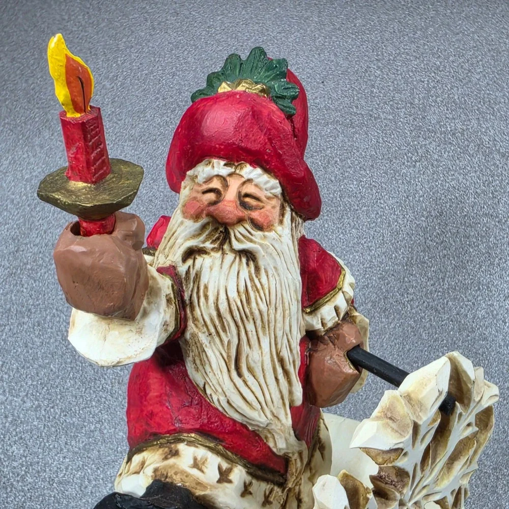 David Fryman Santa Musical Figurine Excellent 1994 Snowflake DF1081‎